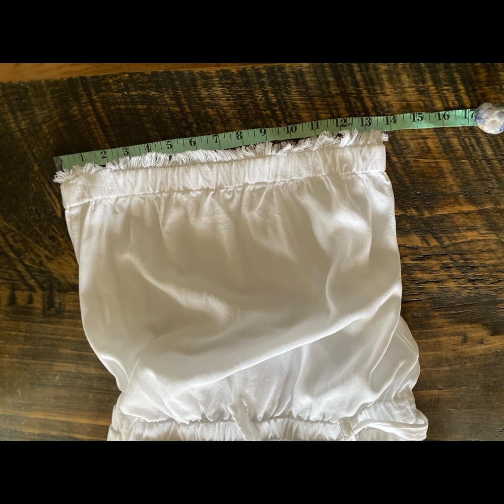 Anthropologie Cloth & Stone Strapless Fray Trim Crop Jumpsuit - EUC - Picture 11 of 15